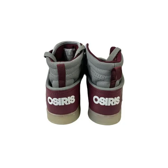 Osiris Burgundy & Grey Shoes - Picture 8 of 9